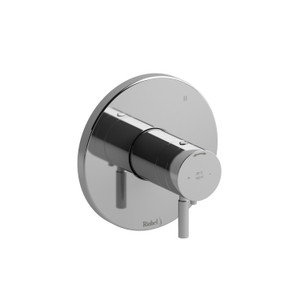 Valve complète coaxiale en PEX (thermostatique/pression équilibrée) à 3 voies type T/P Riu - Chrome  | Numéro de modèle: RUTM45C - Produit épuisé