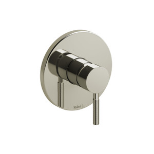 Riu Type P (Pressure Balance) Complete Valve - Polished Nickel with Knurled Lever Handles | Model Number: RUTM51KNPN - Product Knockout