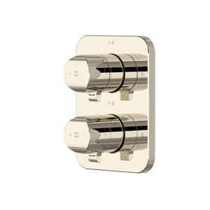 DISCONTINUED 4-way Type T/P (thermostatic/pressure balance) 3/4"coaxial complete valve - Polished Nickel | Model Number: SA46PN