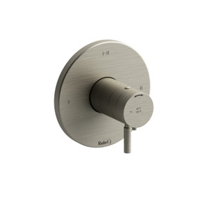 Sylla 2-Way Type T/P (Thermostatic/Pressure Balance) Coaxial Complete Valve - Brushed Nickel | Model Number: SYTM23BN - Product Knockout