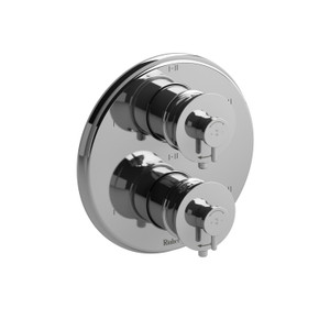 DISCONTINUED-Altitude 4-Way No Share Type T/P (Thermostatic/Pressure Balance) Coaxial Valve Trim - Chrome | Model Number: TATOP88C - Product Knockout