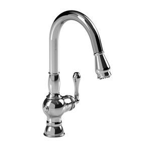 DISCONTINUED-Toscani Pull-Down Kitchen Faucet - Chrome | Model Number: TC101C - Product Knockout