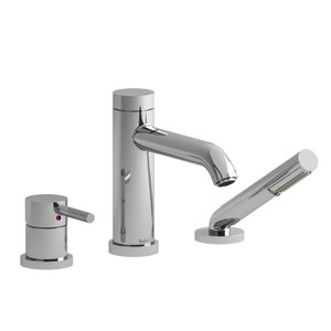 CS 3-Piece Deck-Mount Tub Filler With Hand Shower Trim - Chrome | Model Number: TCS10C - Product Knockout