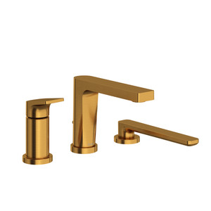 Ode™ 3-Hole Pressure Balance Deck Mount Tub Filler Trim - Brushed Gold | Model Number: TOD16BG