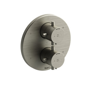 DISCONTINUED Pallace™ 3/4" Therm & Pressure Balance Trim With up to 6 Functions - Brushed Nickel | Model Number: TPATM88+BN