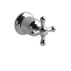 Retro 1/2 Inch Volume Control Trim  - Chrome with Cross Handles | Model Number: TRT20+C - Product Knockout