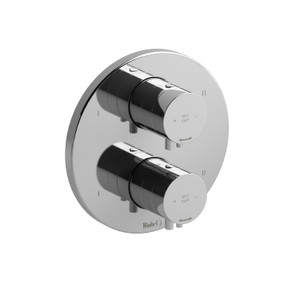 DISCONTINUED-Sylla 3/4 Inch Thermostatic and Pressure Balance Trim With Up To 6 Functions - Chrome | Model Number: TSYTM88C - Product Knockout