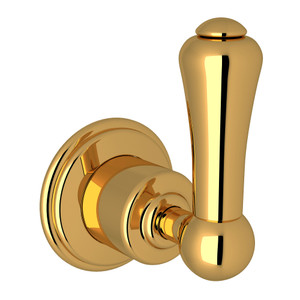 Georgian Era Trim for Volume Control and Diverters with Metal Lever Handle - Unlacquered Brass | Model Number: U.3774LS-ULB/TO - Product Knockout