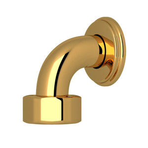 Top Return Elbow for Exposed Thermostatic Valves - Unlacquered Brass | Model Number: U.5397ULB - Product Knockout