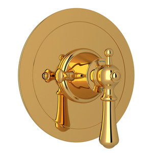 Edwardian™ 3/4" Round Thermostatic Trim Without Volume Control - Unlacquered Brass | Model Number: U.5785LS-ULB/TO