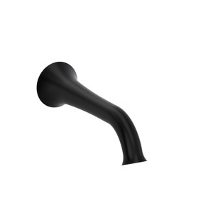 Edge™ Wall Mount Tub Spout - Black | Model Number: ED80BK