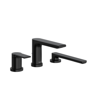 DISCONTINUED 3-piece deck-mount tub filler with handshower - Black | Model Number: FR10BK-EX