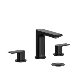 Fresk Widespread Lavatory Faucet  - Black | Model Number: FR08BK