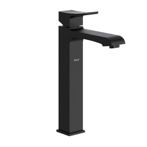 Robinet de lavabo long à poignée simple Zendo™ - Noir | Numéro de modèle: ZL01BK