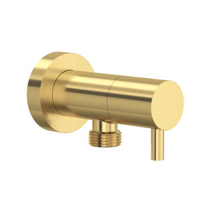 DISCONTINUED Handshower Outlet With Integrated Volume Control - Satin Unlacquered Brass | Model Number: 0327WOSUB