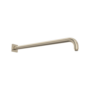 20 Inch Reach Wall Mount Shower Arm with Square Escutcheon - Satin Nickel | Model Number: 200227SASTN - Product Knockout