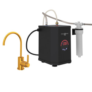 DISCONTINUED Lux™ Hot Water Dispenser, Tank And Filter Kit - Satin Gold | Model Number: GKIT7545LMSG-2
