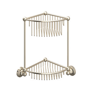 Two Tier Corner Basket - Satin Nickel | Model Number: U.6959STN