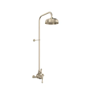 Georgian Era™ 3/4" Exposed Wall Mount Thermostatic Shower System - Satin Nickel | Model Number: U.GA19W2LS-STN