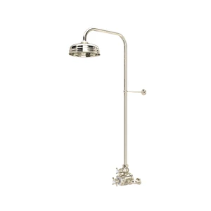 Edwardian™ 3/4" Exposed Wall Mount Thermostatic Shower System - Polished Nickel | Model Number: U.KIT2X-PN