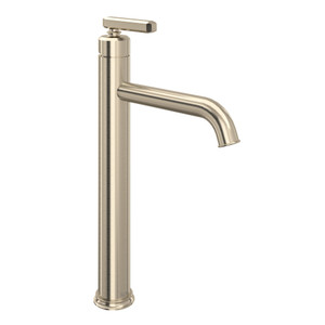Apothecary Single Handle Tall Bathroom Faucet with Lever Handle - Satin Nickel | Model Number: AP02D1LMSTN - Product Knockout