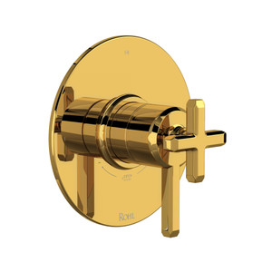 Apothecary™ 1/2" Therm & Pressure Balance Trim With 3 Functions - Unlacquered Brass | Model Number: TAP23W1LMULB