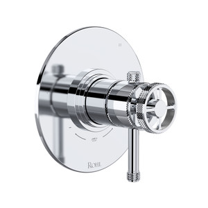 Campo 1/2 Inch Thermostatic & Pressure Balance Trim with 3 Functions (No Share) with Lever Handle - Polished Chrome | Model Number: TCP47W1ILAPC - Product Knockout