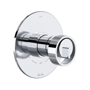 Eclissi 1/2 Inch Thermostatic & Pressure Balance Trim with 3 Functions (Shared) with Wheel Handle - Polished Chrome | Model Number: TEC23W1IWAPC - Product Knockout