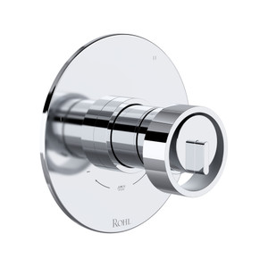 Eclissi 1/2 Inch Thermostatic & Pressure Balance Trim with 3 Functions (No Share) with Wheel Handle - Polished Chrome | Model Number: TEC47W1IWAPC - Product Knockout
