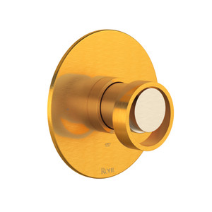 Eclissi 1/2 Inch Pressure Balance Trim with Wheel Handle - Satin Gold-Satin Nickel | Model Number: TEC51W1IWSGN - Product Knockout