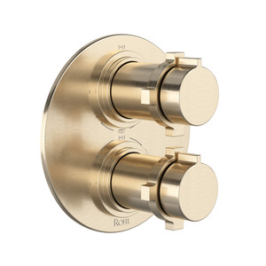 Lombardia® 3/4" Therm & Pressure Balance Trim With 6 Functions - Satin Nickel | Model Number: TLB46W1XMSTN