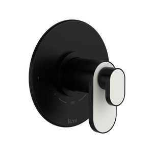 Miscelo 1/2 Inch Thermostatic & Pressure Balance Trim with 2 Functions (No Share) with Lever Handle - Matte Black | Model Number: TMI44W1BLMB - Product Knockout