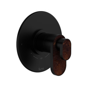 Miscelo 1/2 Inch Thermostatic & Pressure Balance Trim with 2 Functions (No Share) with Lever Handle - Matte Black | Model Number: TMI44W1SDMB - Product Knockout