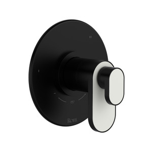 Miscelo 1/2 Inch Thermostatic & Pressure Balance Trim with 5 Functions (Shared) with Lever Handle - Matte Black | Model Number: TMI45W1BLMB - Product Knockout
