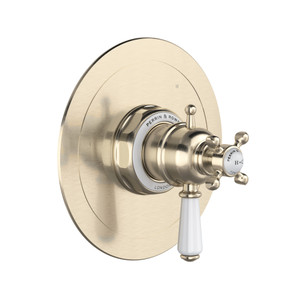 Edwardian 1/2 Inch Thermostatic & Pressure Balance Trim with 3 Functions (No Share) with Lever Handle - Satin Nickel | Model Number: U.TEW47W1L-STN - Product Knockout