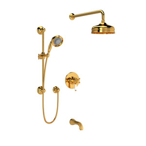 Shower Kit 1345 Trim - Italian Brass | Model Number: TKIT1345AQLPIB