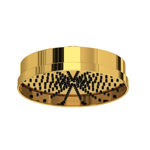8" Rain Showerhead - Unlacquered Brass | Model Number: U.80126RS1ULB