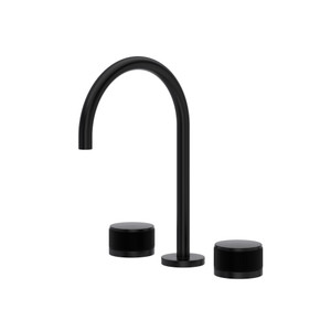 Amahle™ Widespread Lavatory Faucet With C-Spout - Matte Black | Model Number: AM08D3IWMB