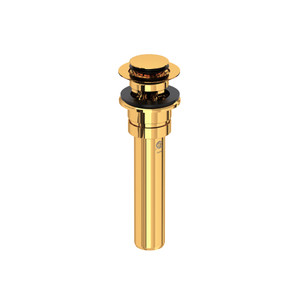 Push Drain With Overflow - English Gold | Model Number: U.0127DOFEG - Product Knockout