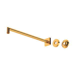 16" Reach Wall Mount Shower Arm - Italian Brass | Model Number: 1455/16IB - Product Knockout