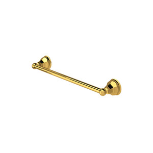 Palladian Wall Mount 18" Single Towel Bar - Unlacquered Brass | Model Number: A6886/18ULB - Product Knockout