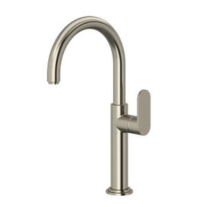 Arca Single Handle Tall Bathroom Faucet - Brushed Nickel | Model Number: AAL01BN - Product Knockout