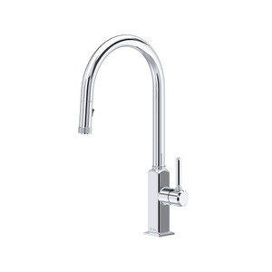Apothecary™ Pull-Down Kitchen Faucet With C-Spout - Polished Chrome | Model Number: AP55D1LMAPC