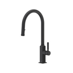 Apothecary™ Pull-Down Kitchen Faucet With C-Spout - Matte Black | Model Number: AP55D1LMMB