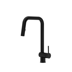 Azure Pull-Down Kitchen Faucet With U-Spout - Black | Model Number: AZSQ201BK - Product Knockout