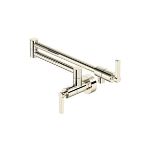 Lombardia® Pot Filler - Polished Nickel | Model Number: LB62W1LMPN