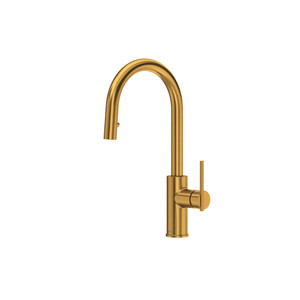 Lateral Pull-Down Kitchen Faucet With Single Spray - Brushed Gold | Model Number: LT101BG - Product Knockout