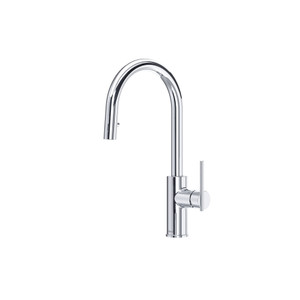 Lateral Pull-Down Kitchen Faucet With Single Spray - Chrome | Model Number: LT101C - Product Knockout