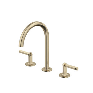 Modelle Widespread Bathroom Faucet With C-Spout - Antique Gold | Model Number: MD08D3LMAG - Product Knockout