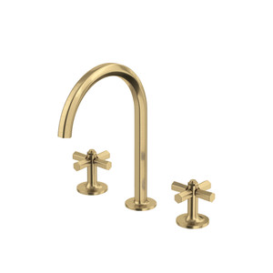 Modelle™ Widespread Lavatory Faucet With C-Spout - Antique Gold | Model Number: MD08D3XMAG